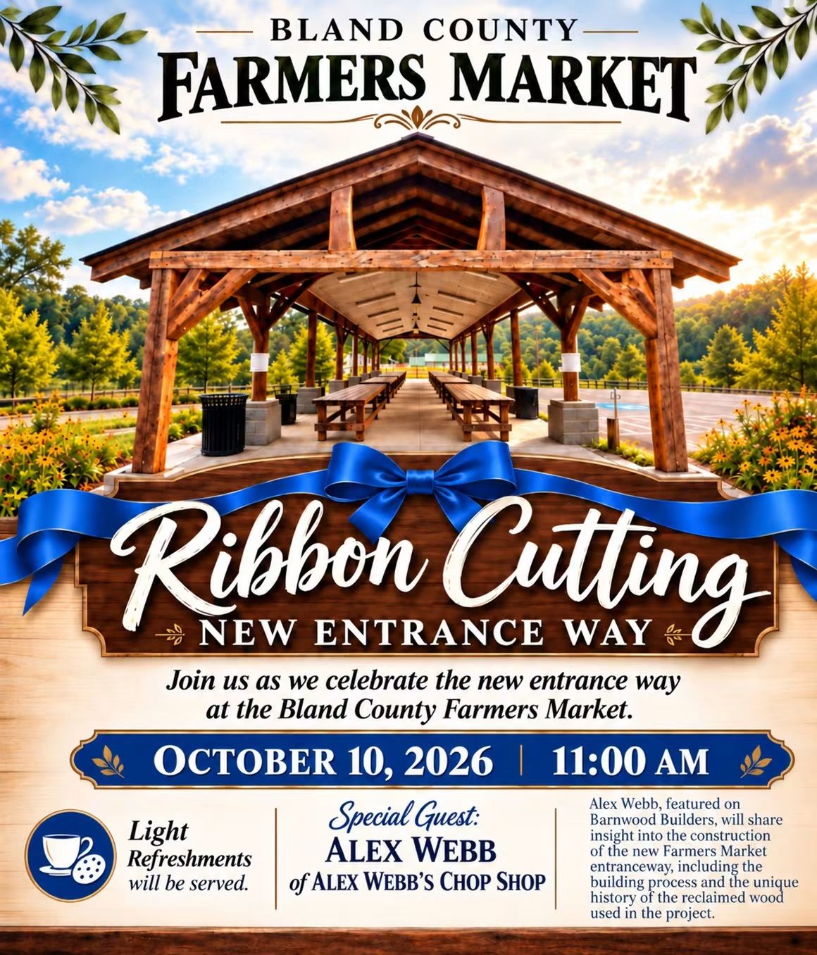 Farmers Market Ribbon Cutting 10102026